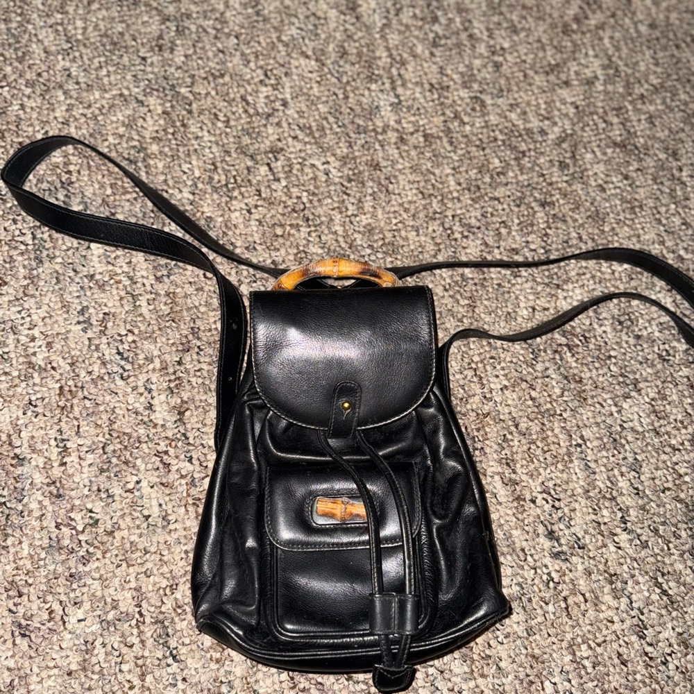 Bamboo Black Backpack